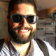 This reporter, looking about as normal as possible in Bose’s glasses.